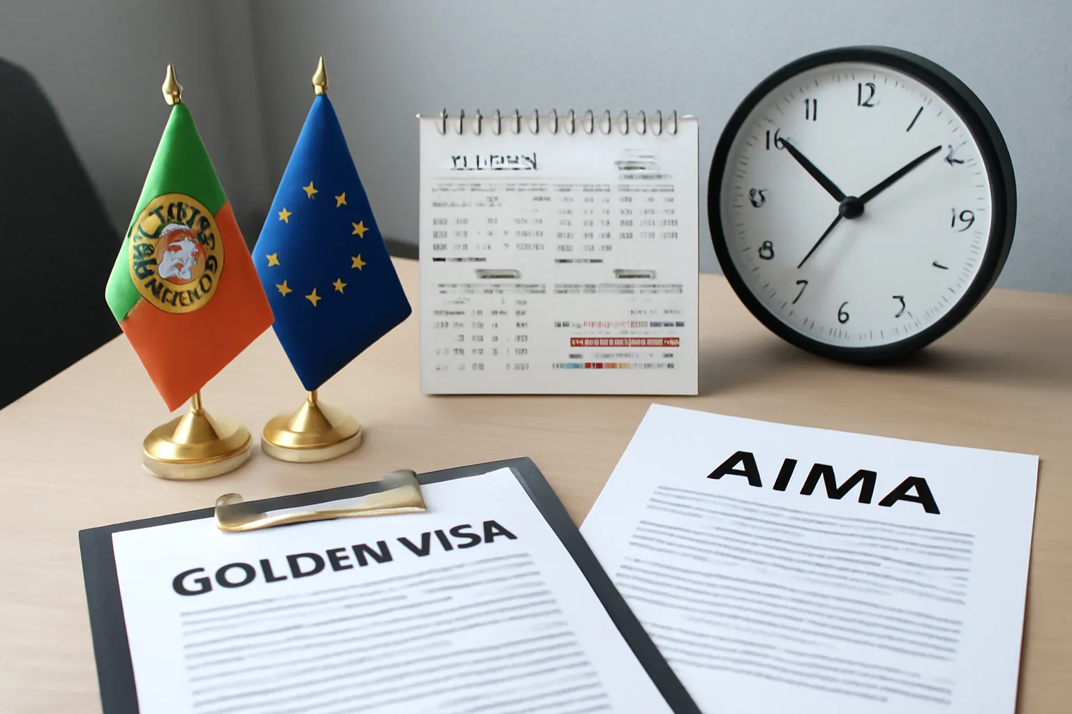 Illustration for Portugal Golden Visa 2026: Actual Wait Time Is 12–24 Months, Not 90 Days