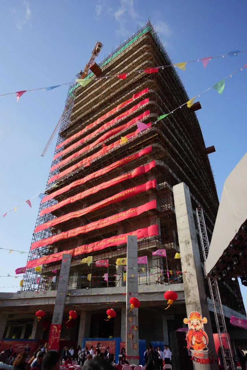 Tower One during construction